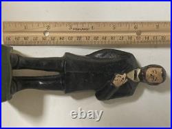 Antique Victorian Cast Iron Honest Abe Abraham Lincoln Figural Painted Door Stop Antique Victorian Cast Iron Honest Abe Abraham Lincoln Figural Painted Door Stop