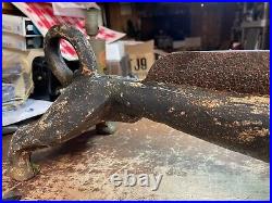 Antique Vintage 1800's Dog Dachshund 21 Cast Iron Shoe Boot Scraper Primitive