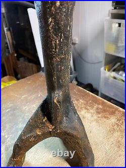 Antique Vintage 1800's Dog Dachshund 21 Cast Iron Shoe Boot Scraper Primitive