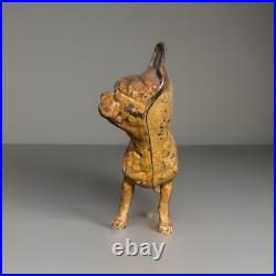 Antique Vintage Doorstop Cast Iron Boston Terrier Bull Dog 10