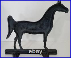 Antique Virginia Metalcrafters King's Genius 1938 cast iron HORSE doorstop