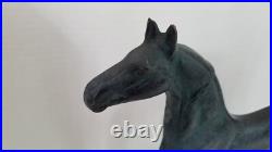 Antique Virginia Metalcrafters King's Genius 1938 cast iron HORSE doorstop