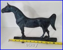 Antique Virginia Metalcrafters King's Genius 1938 cast iron HORSE doorstop
