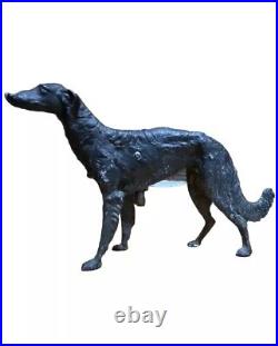 Antique Whippet Borzoi Greyhound Wolf Hound CAST IRON DOORSTOP statue Number 211