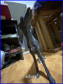 Antique Whippet Borzoi Greyhound Wolf Hound CAST IRON DOORSTOP statue Number 211