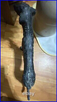 Antique Whippet Borzoi Greyhound Wolf Hound CAST IRON DOORSTOP statue Number 211