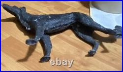 Antique Whippet Borzoi Greyhound Wolf Hound CAST IRON DOORSTOP statue Number 211