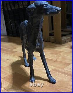 Antique Whippet Borzoi Greyhound Wolf Hound CAST IRON DOORSTOP statue Number 211