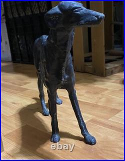 Antique Whippet Borzoi Greyhound Wolf Hound CAST IRON DOORSTOP statue Number 211