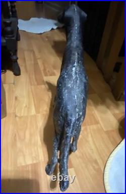 Antique Whippet Borzoi Greyhound Wolf Hound CAST IRON DOORSTOP statue Number 211