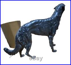 Antique Whippet Borzoi Greyhound Wolf Hound CAST IRON DOORSTOP statue Number 211