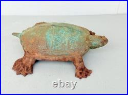 Antique Wilton Cast Iron Turtle Slider Door Stop