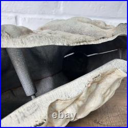 Antique Wilton Foundry Cast Iron Cat Fireside Lounging Resting Doorstop GREAT