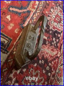 Antique cast-iron heavy doorstop 14 lbs? Old Time Iron Great Condition Rust Free