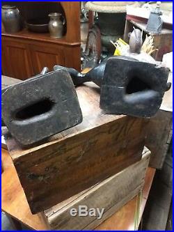 Antique cast iron sink box duck decoy door stop