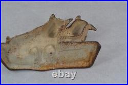 Antique door stop cast iron scotty dog pair old paint grungy 1920s original Antique door stop cast iron scotty dog pair old paint grungy 1920s original