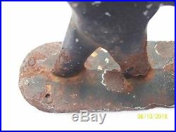 Antique or Vintage Cast Iron Cat Boot/Shoe Mud Scraper/ Door Stop