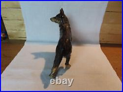 Antique vintage Hubley cast iron German Shepherd dog doorstop #1