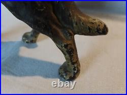 Antique vintage Hubley cast iron German Shepherd dog doorstop #1