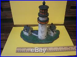 Authentic Vintage Highland Light Cast Iron Doorstop Light House Cape Cod