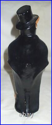 Best! Antique USA Cast Iron # 463 Hubley Top Hat Penguin Statue Home Doorstop