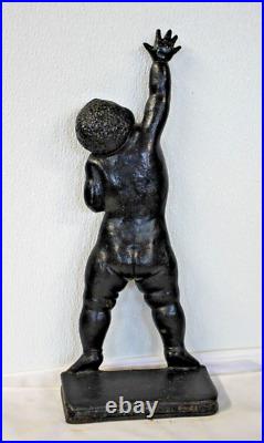 Black Child Reaching Cast Iron Doorstop 20th Century Ella Rood Studios Whitman