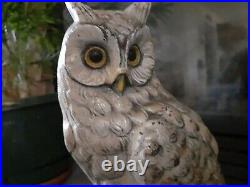 CJo Judd Co. 1287 Snowy Owl antique Cast Iron Doorstop Antique Rare