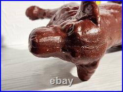 C. 1930's Cast Iron Hubley Doorstop XL English Setter Pointer, Hunting, Bird Dog