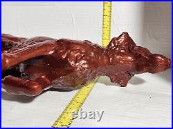 C. 1930's Cast Iron Hubley Doorstop XL English Setter Pointer, Hunting, Bird Dog