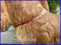 Cast Iron Antique HUBLEY #487 COCKER SPANIEL 11 DOG STATUE DOOR ART DOORSTOP