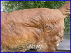 Cast Iron Antique HUBLEY #487 COCKER SPANIEL 11 DOG STATUE DOOR ART DOORSTOP