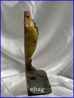 Cast Iron Blue Heron Water Fowl Bird Albany Foundry Doorstop Bookend