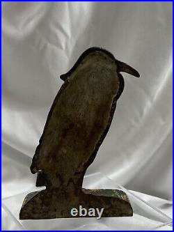 Cast Iron Blue Heron Water Fowl Bird Albany Foundry Doorstop Bookend