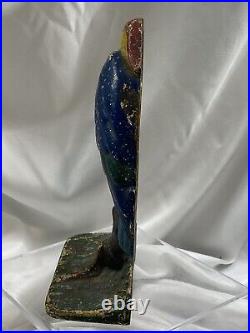 Cast Iron Blue Heron Water Fowl Bird Albany Foundry Doorstop Bookend