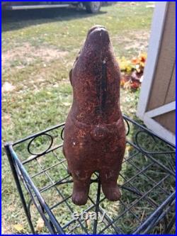 Cast Iron Bunny Rabbit Door Stop Garden Decoration Ornament