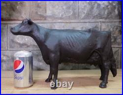 Cast Iron Cow Doorstop, Butcher Shop Advertising, Farm Art Milk Cow Bull Statue