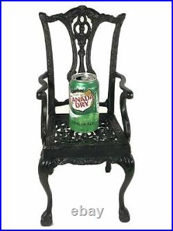 Cast Iron Doll Chair Vintage Plant Stand Heavy Wrought Iron Doorstop Display USA