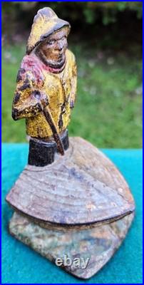Cast Iron Door Stop, Captain, Fisherman on a Boat