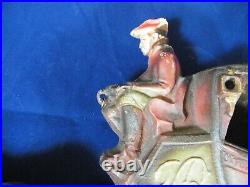 Cast Iron Door Stop Oxford To London Royal Mail Horse & Stagecoach 20 Long