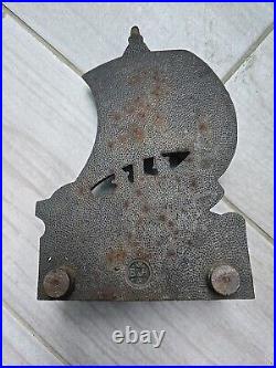Cast Iron Door Stop Ship B&H MARKED