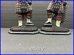 Cast Iron Door Stops Greenlees Glasgow Bonnie Scotland Lot Of 2 Antique (READ)