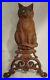 Cast_Iron_Green_Glass_Eyes_Figural_Cat_Door_Stop_Andiron_Authentic_Antique_01_lajf