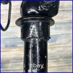 Cast Iron Hitching Post Horse Head Fence Topper Ring Stand Art Decor Door Stop