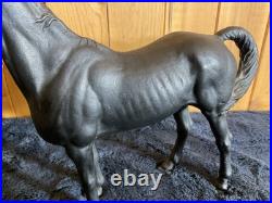 Cast Iron Hubley Black Beauty Horse Doorstop