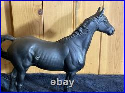 Cast Iron Hubley Black Beauty Horse Doorstop