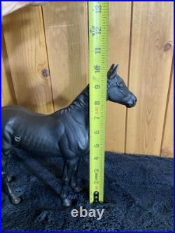 Cast Iron Hubley Black Beauty Horse Doorstop