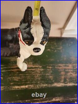 Cast Iron Hubley Style Boston Terrier Large Dog Animal Door Stop Doorstop 7 Lbs+ Cast Iron Hubley Style Boston Terrier Large Dog Animal Door Stop Doorstop 7 Lbs+