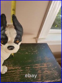 Cast Iron Hubley Style Boston Terrier Large Dog Animal Door Stop Doorstop 7 Lbs+ Cast Iron Hubley Style Boston Terrier Large Dog Animal Door Stop Doorstop 7 Lbs+