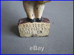 Cast Iron Little Girl On Barrel In Clown Outfit Doorstop Book Example
