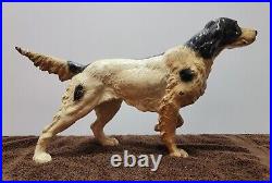 Cast Iron Pointer Dog Doorstop c. 1910-1940 Door Stop Antique Vintage Hubley